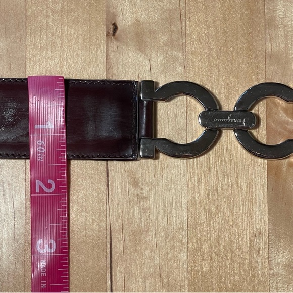 Salvatore Ferragamo Leather double Gancini belt vintage - Picture 9 of 14